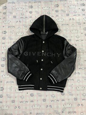 Givenchy Hooded Paneled Varsity Jacket